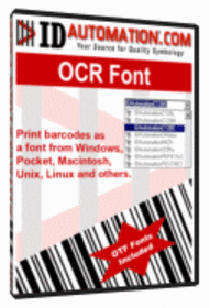 IDAutomation OCR-A and OCR-B Font Advantage screenshot